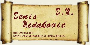 Denis Medaković vizit kartica